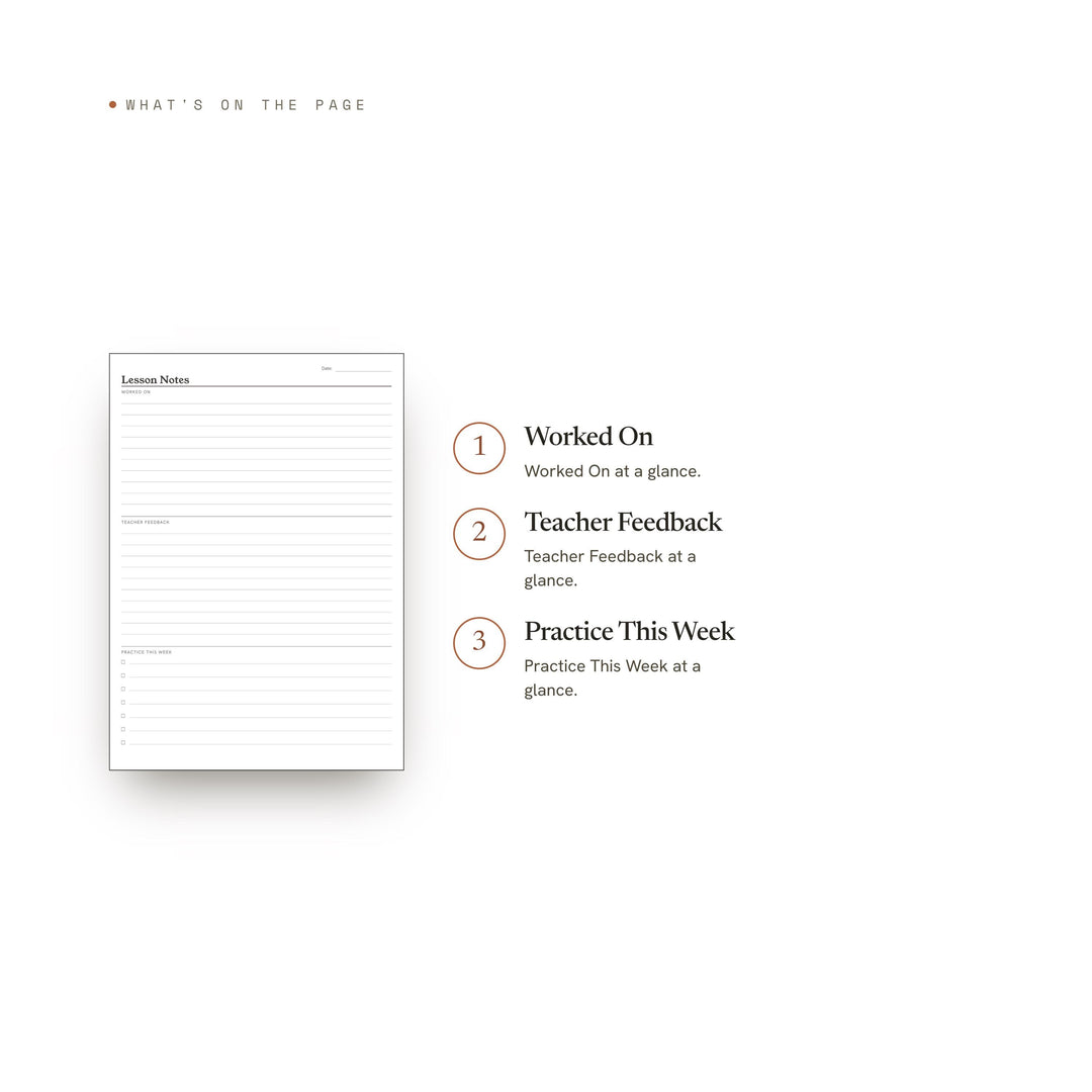 Lesson Notes printable planner insert — preview image 8 of 20