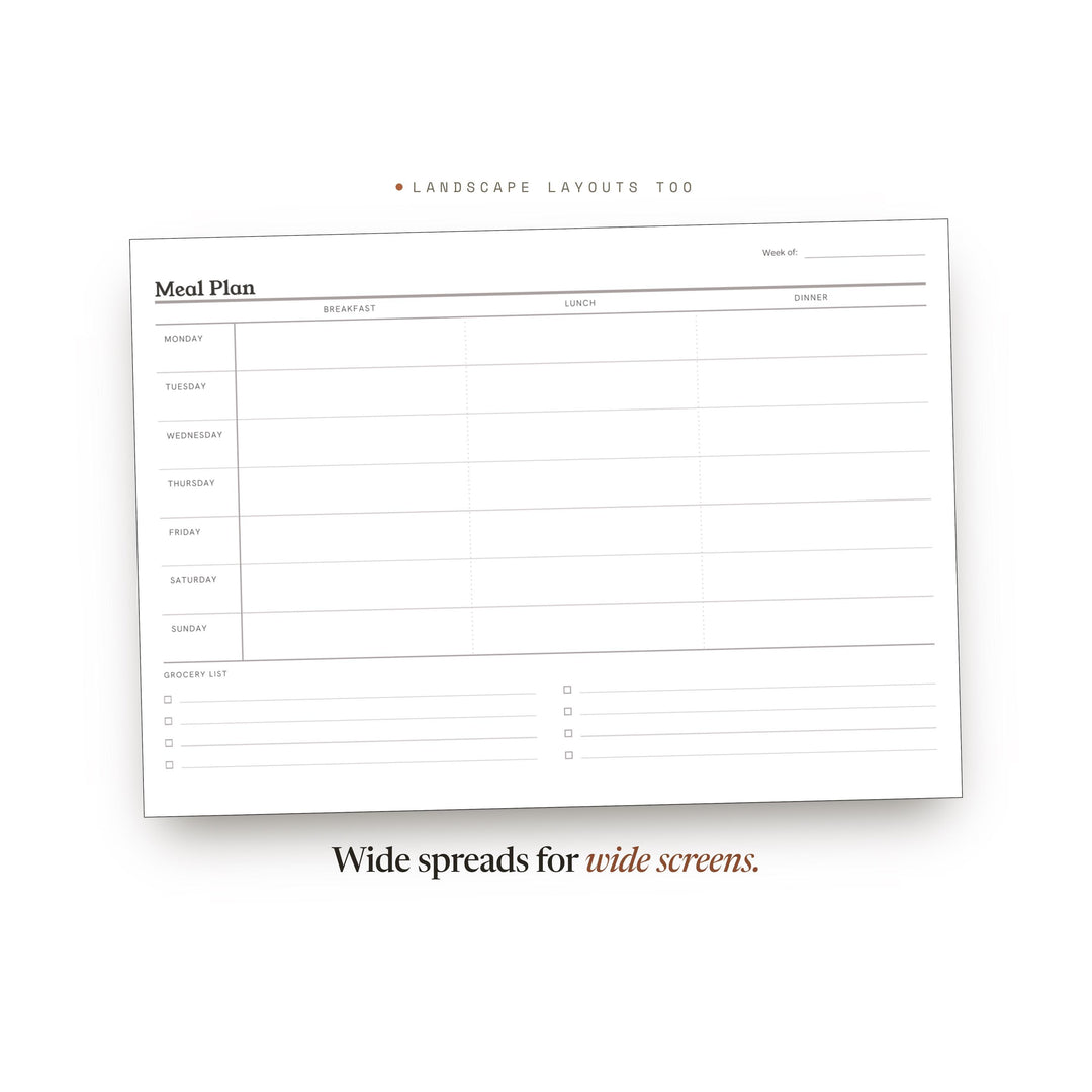 Meal Plan printable planner insert — preview image 15 of 20