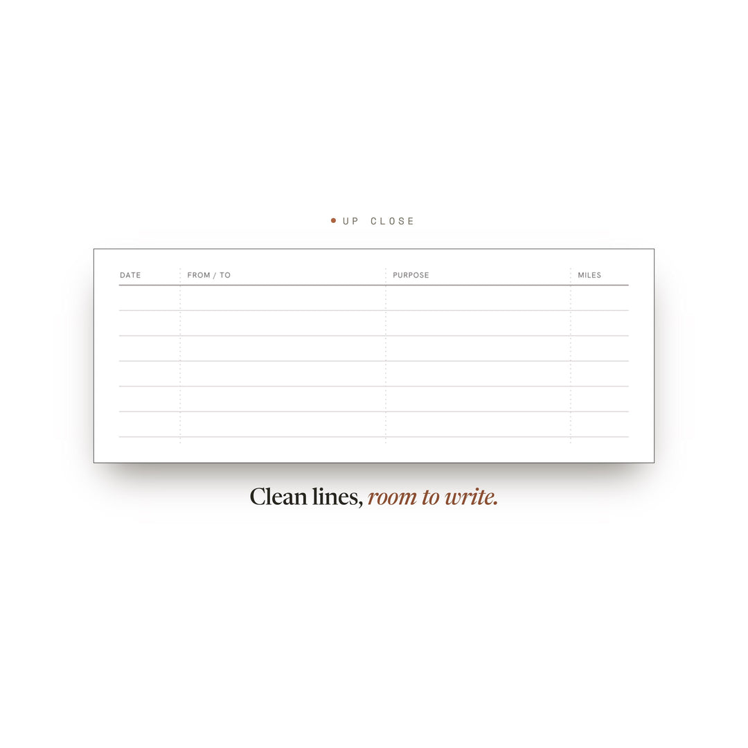 Mileage Log Planner Insert | Expense Tracker | GoodNotes iPad PDF | Digital Download