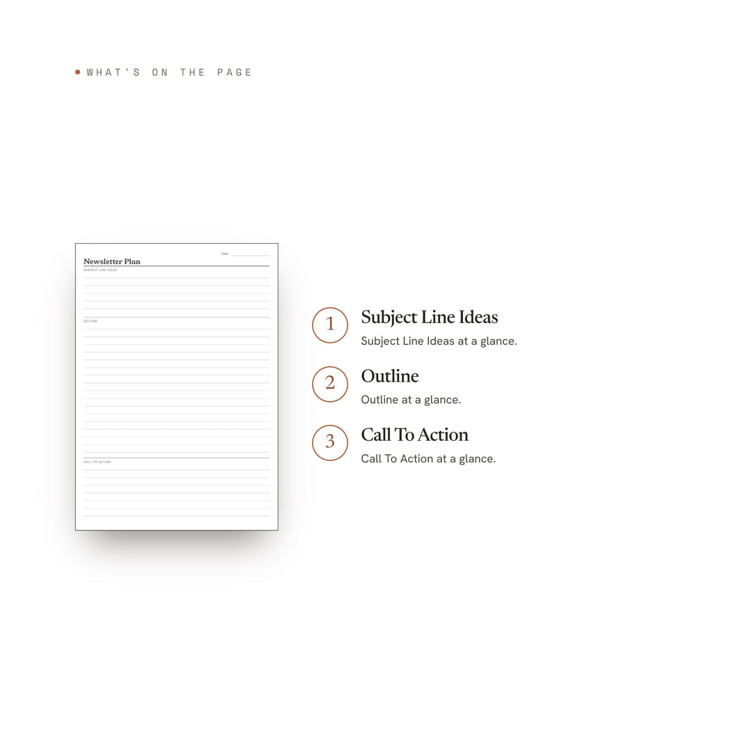 Newsletter Plan Planner Insert | Content Planner | GoodNotes iPad PDF | Digital Download