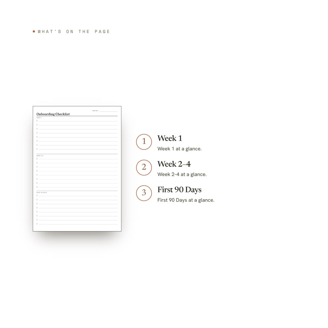 Onboarding Checklist Planner Insert | Hr Planner | GoodNotes iPad PDF | Digital Download