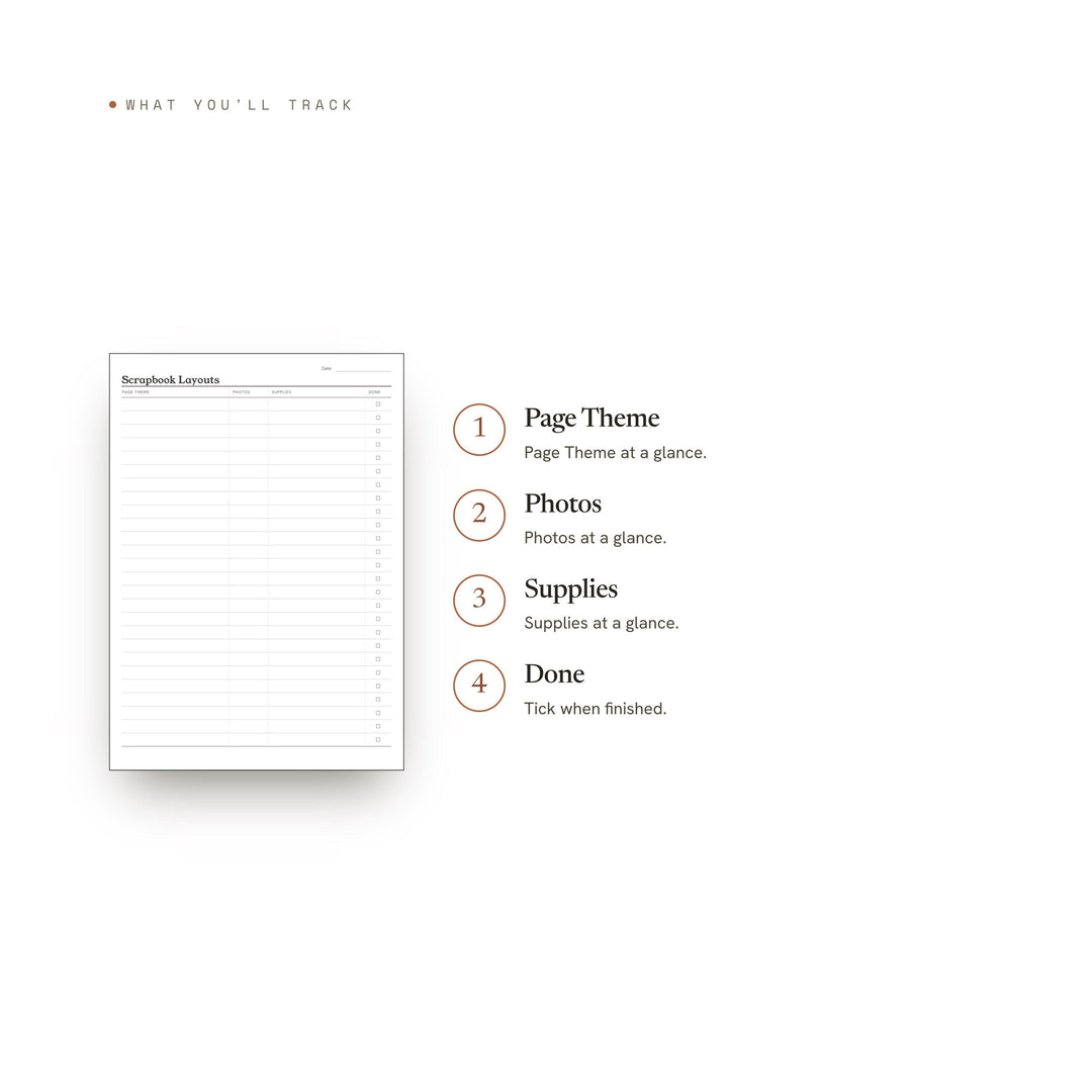 Scrapbook Layouts printable planner insert — preview image 8 of 20