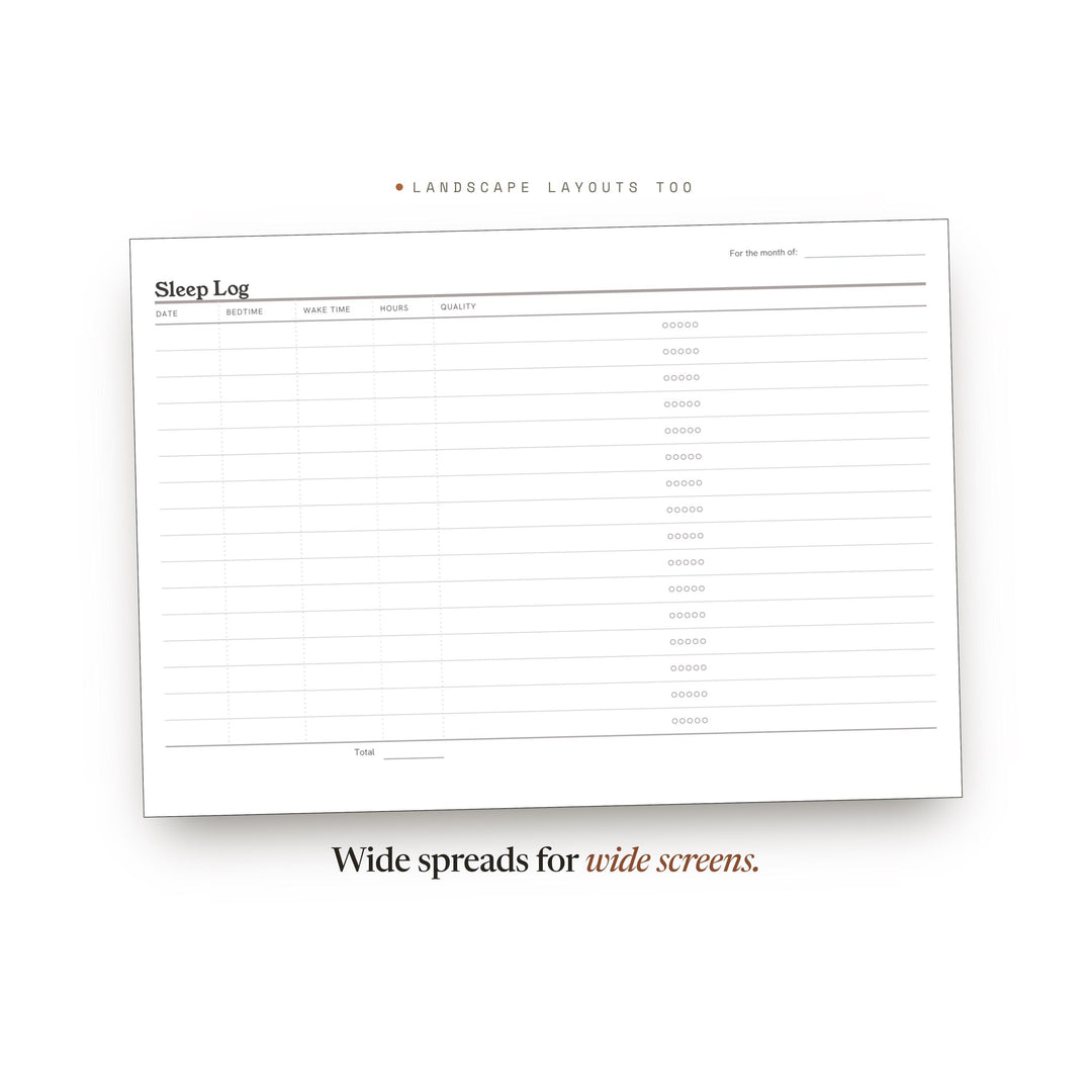 Sleep Log printable planner insert — preview image 15 of 20