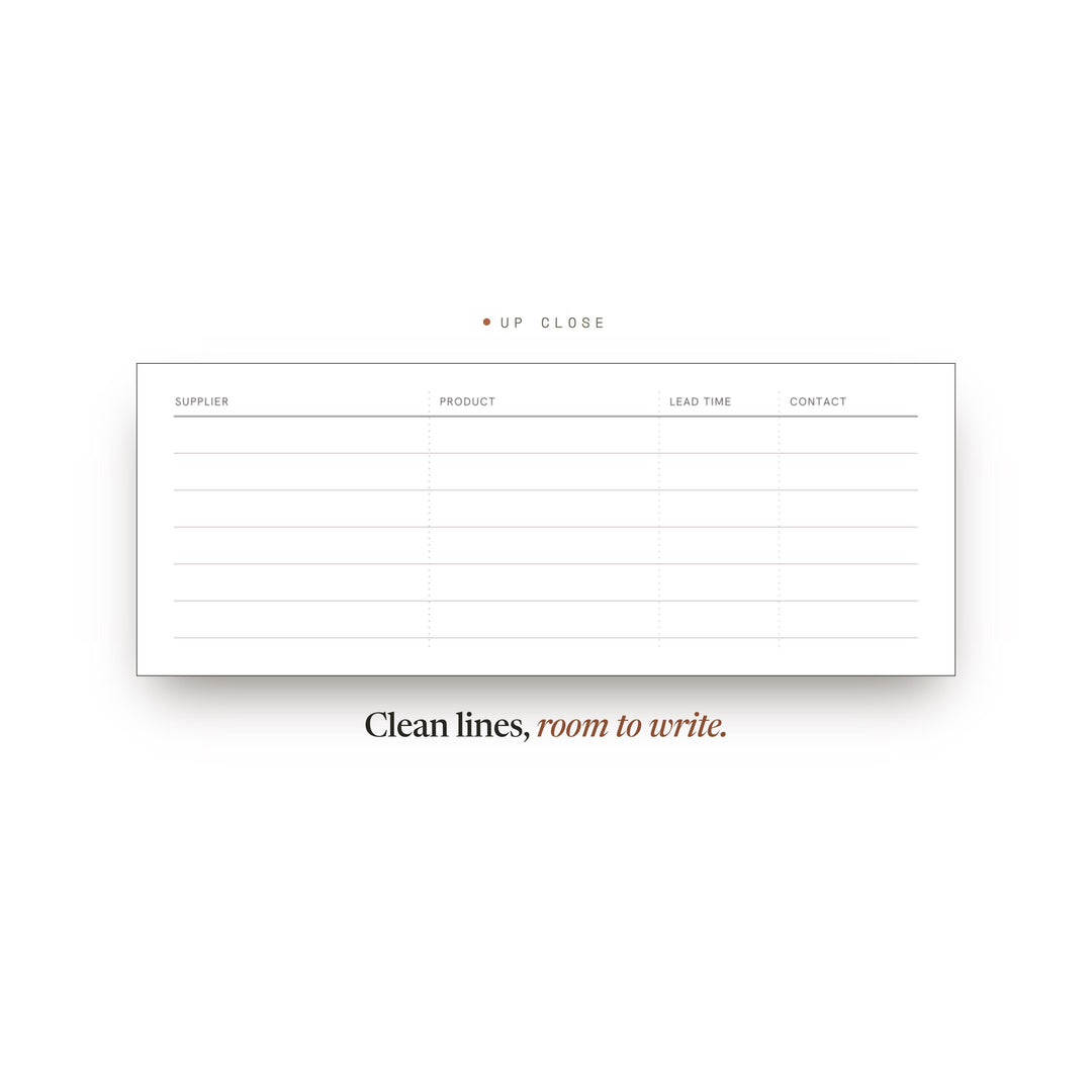 Suppliers Planner Insert | Ecommerce Planner | GoodNotes iPad PDF | Digital Download