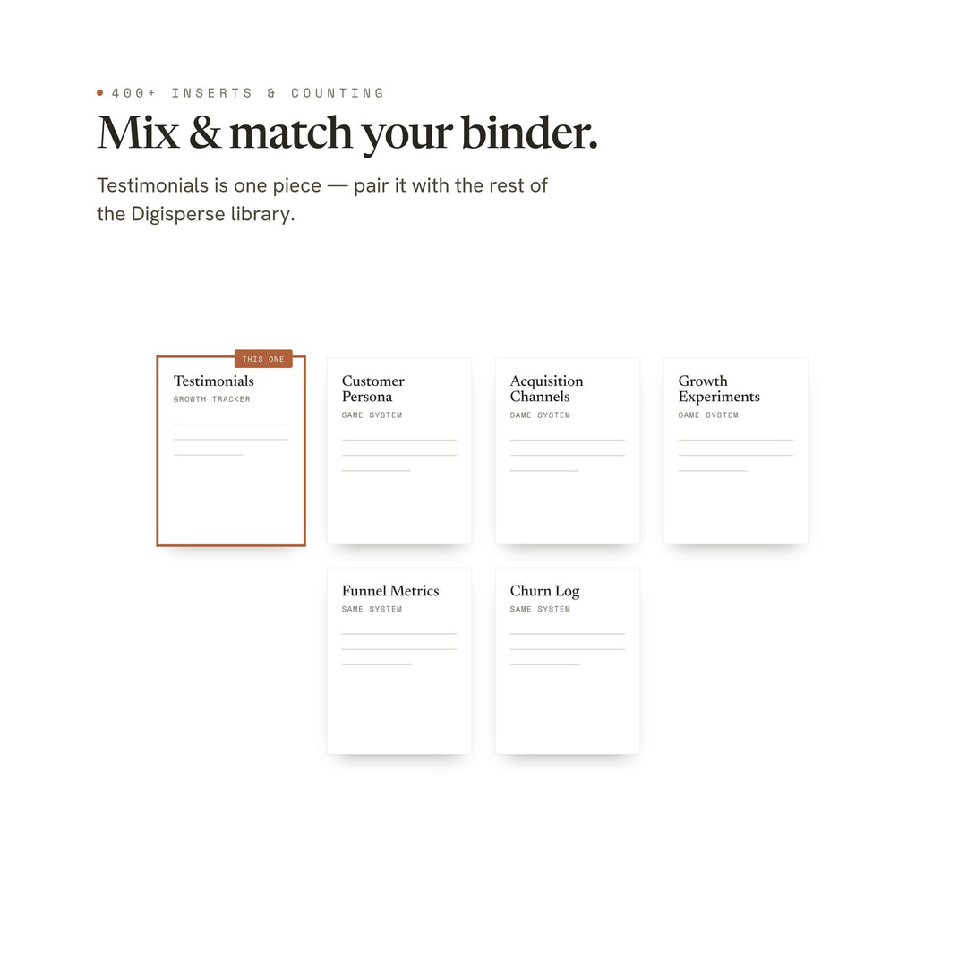 Testimonials printable planner insert — preview image 12 of 20