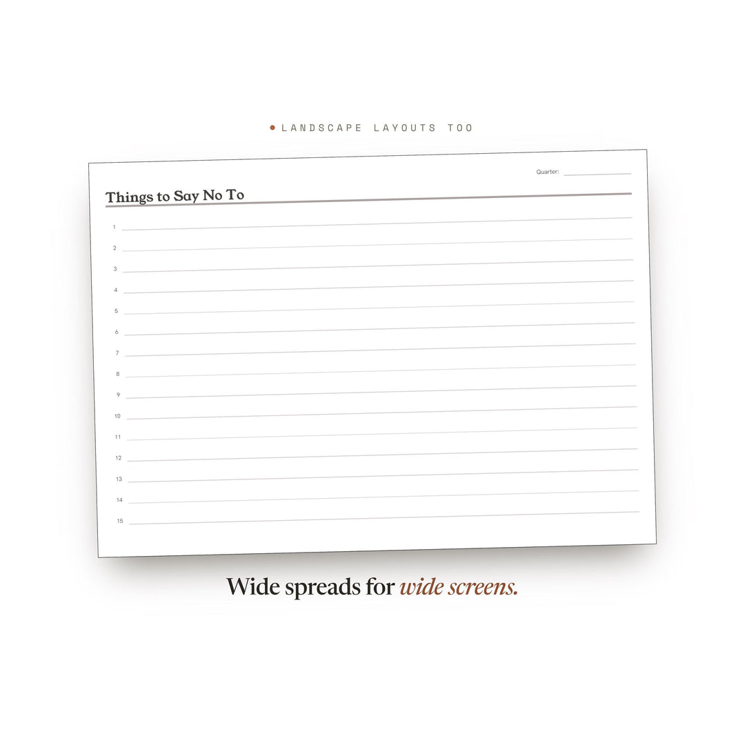 Things To Say No To printable planner insert — preview image 15 of 20