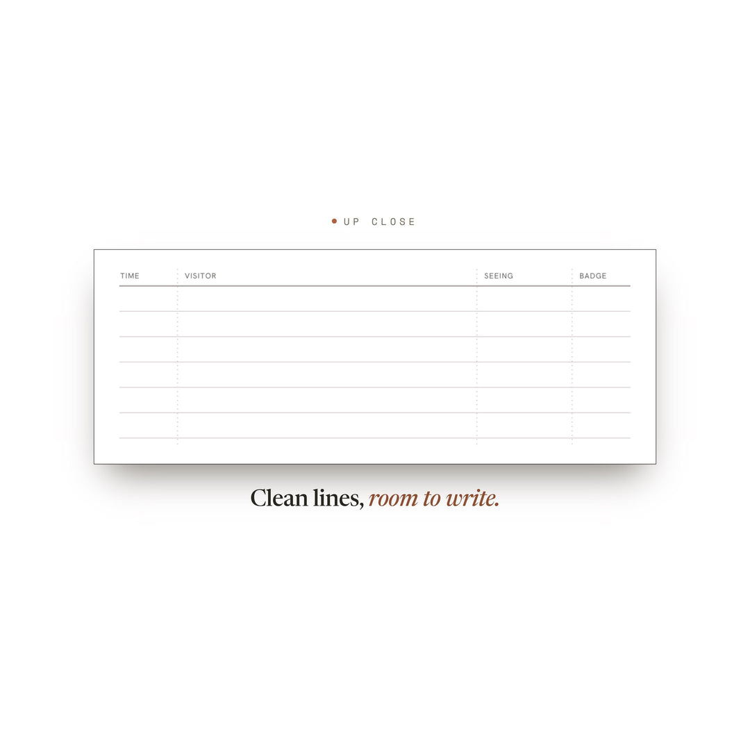 Visitor Log Planner Insert | Office Planner | GoodNotes iPad PDF | Digital Download