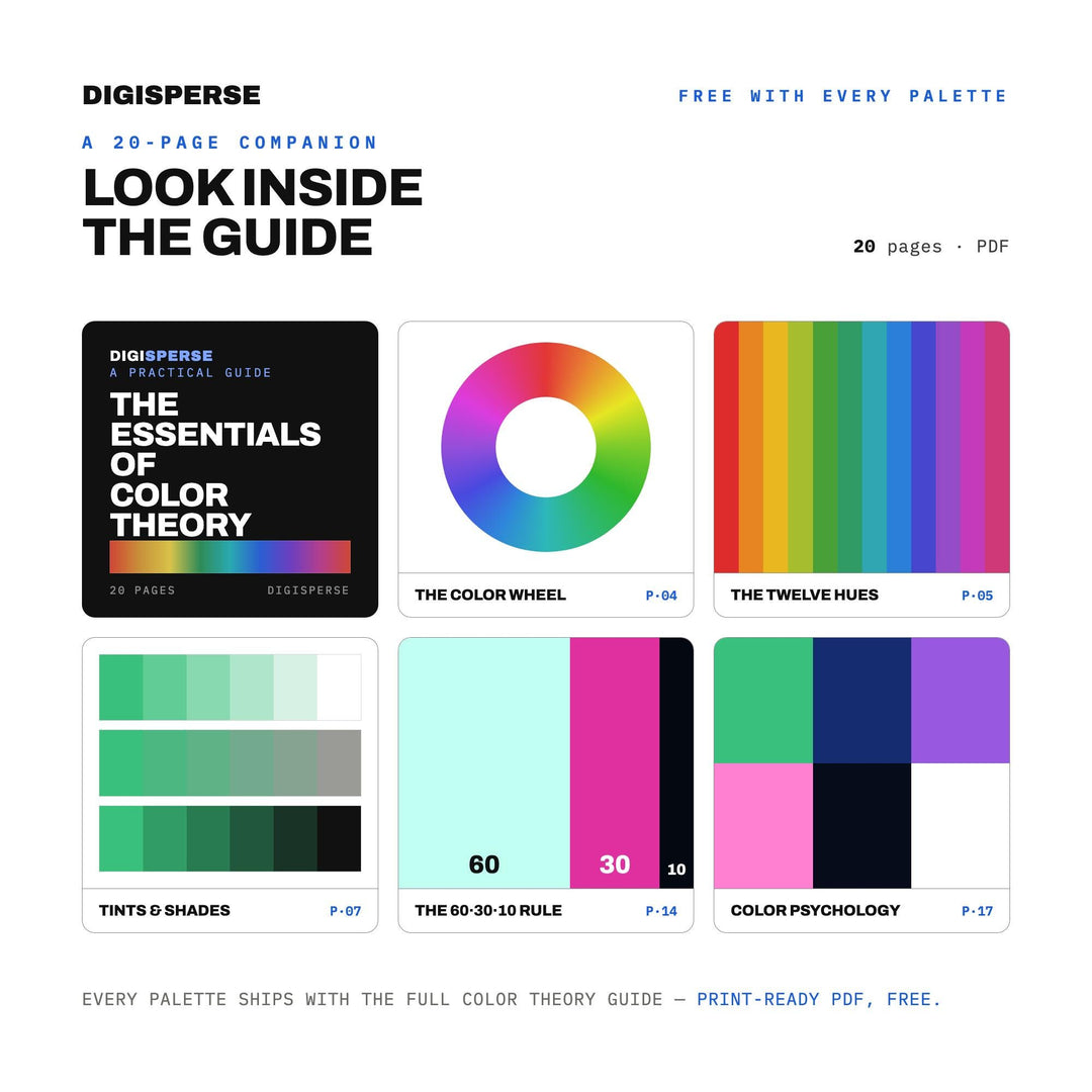 Aurora Borealis Color Palette | 30 Procreate Swatches, HEX, RGB, CMYK (Digital Download)