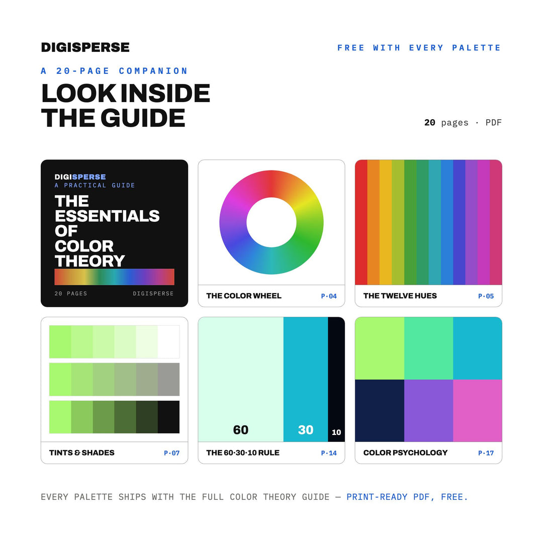 Northern Lights Color Palette | 30 Colors | Hex RGB CMYK | Color Guide | Procreate Swatches + ASE | Digital Download