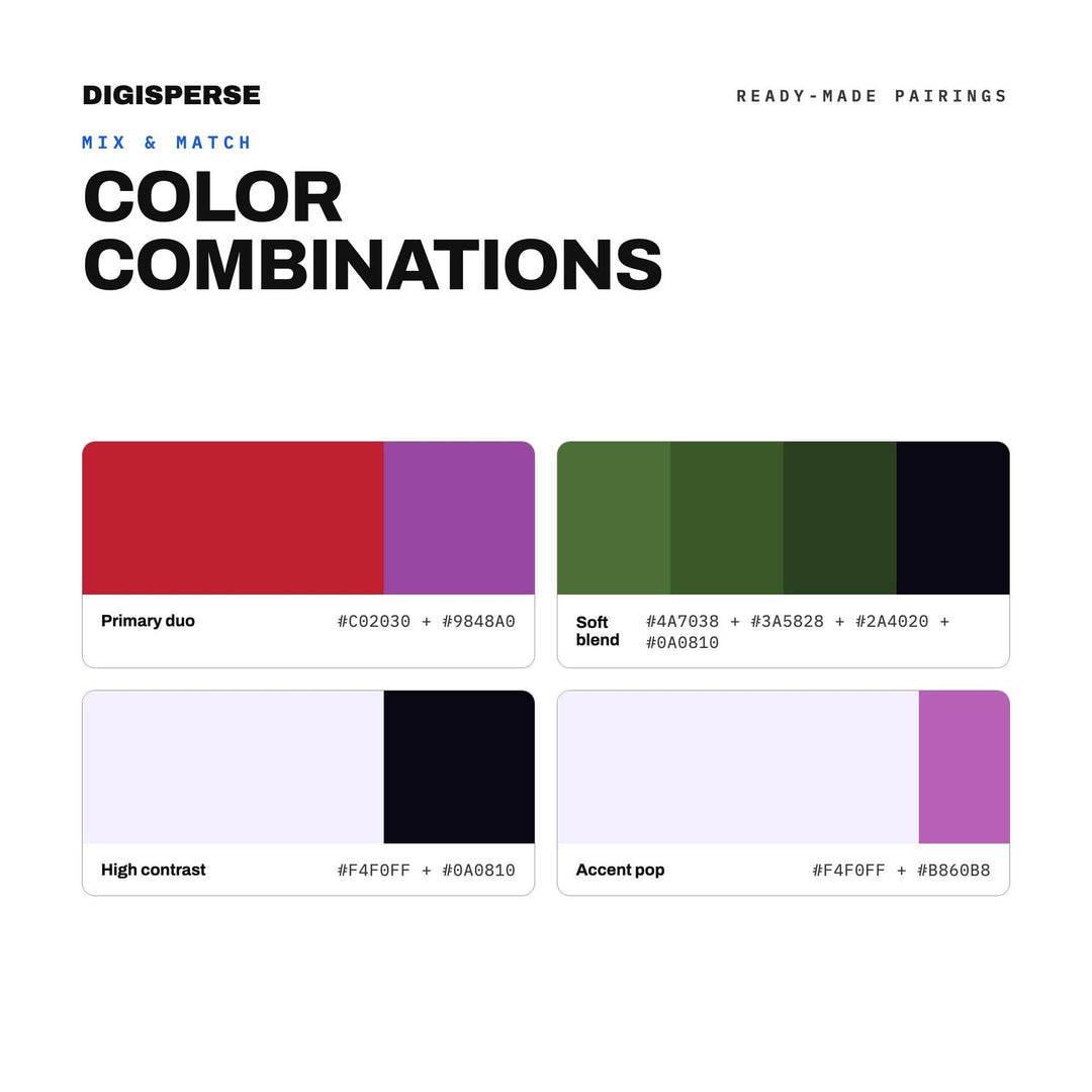 Twilight Coven Color Palette | 30 Colors | Hex RGB CMYK | Color Guide | Procreate Swatches + ASE | Digital Download