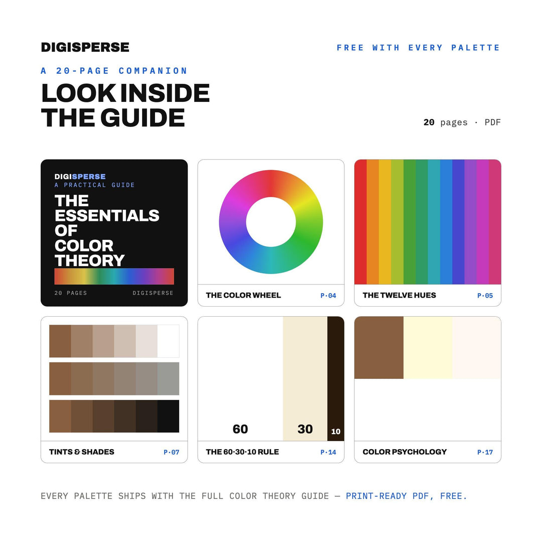 Vanilla Bean Color Palette | 30 Warm Food Inspired Colors (Digital Download)