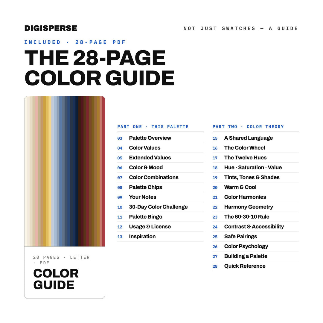Oval Office Navy Color Palette | 30 Colors | Hex RGB CMYK | Procreate Swatches + ASE | Digital Download