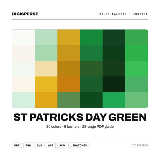 St Patricks Day Green color palette — main preview