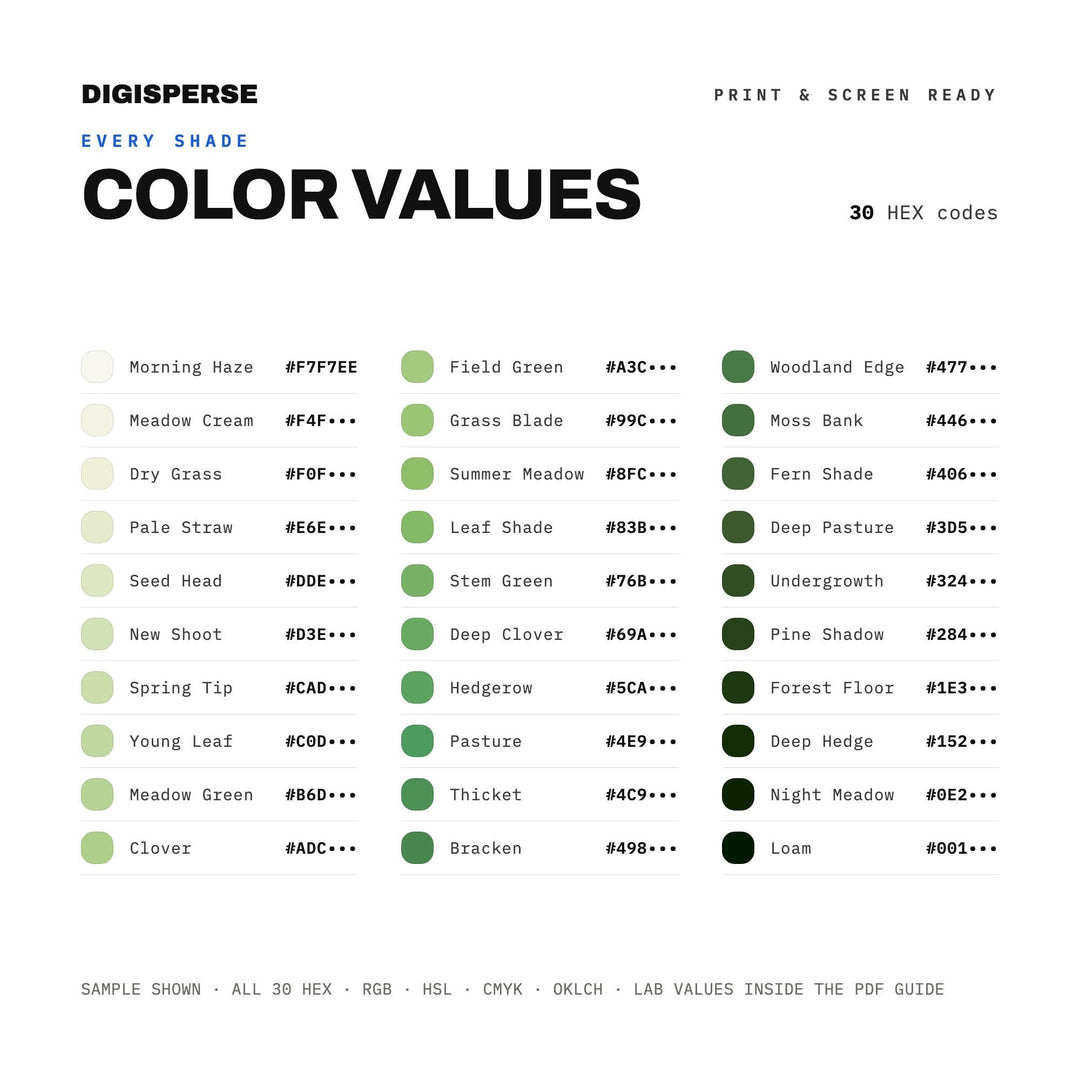 Meadow color palette — preview image 6 of 23