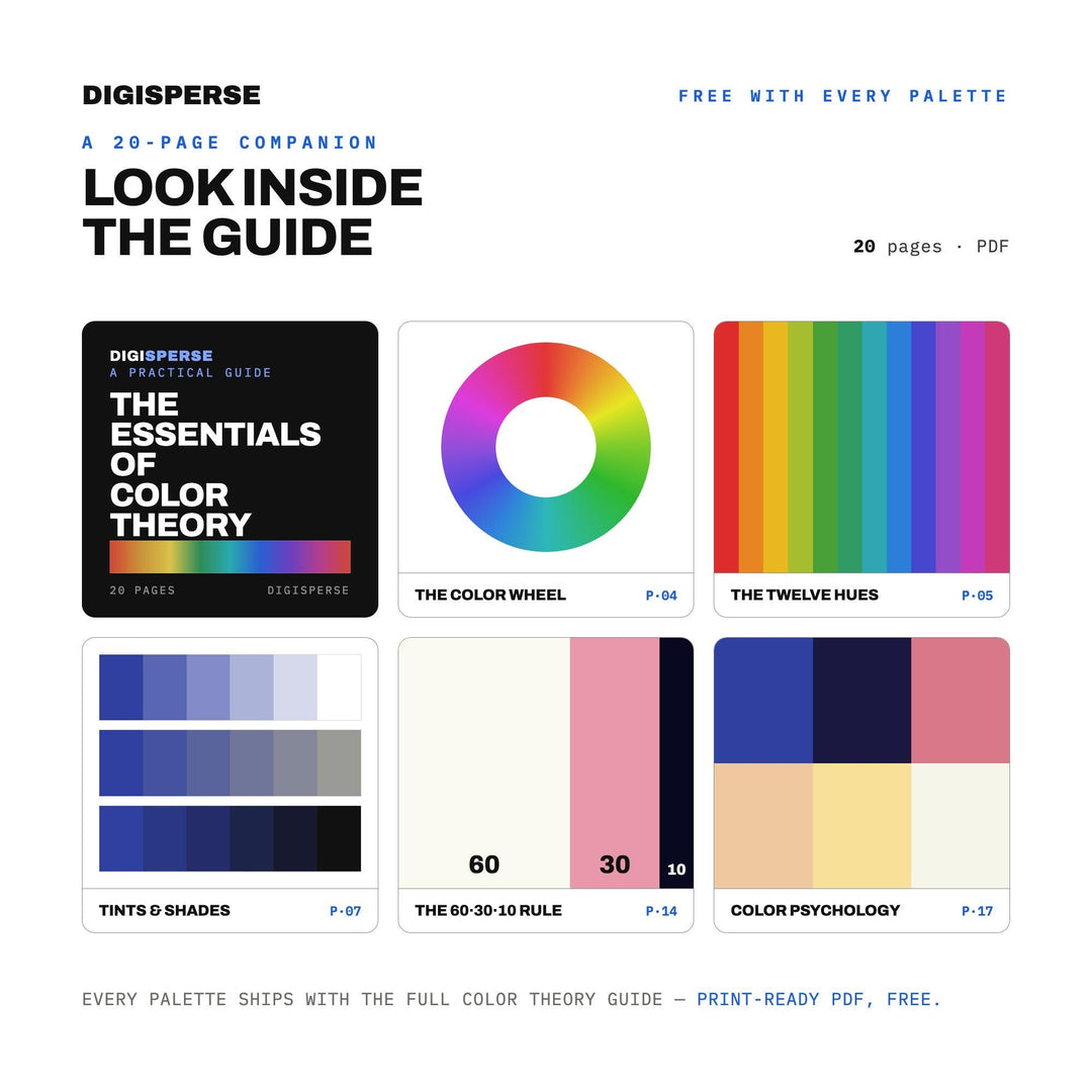 Drive-In Movie Color Palette | 30 Hex RGB CMYK Colors (Digital Download)