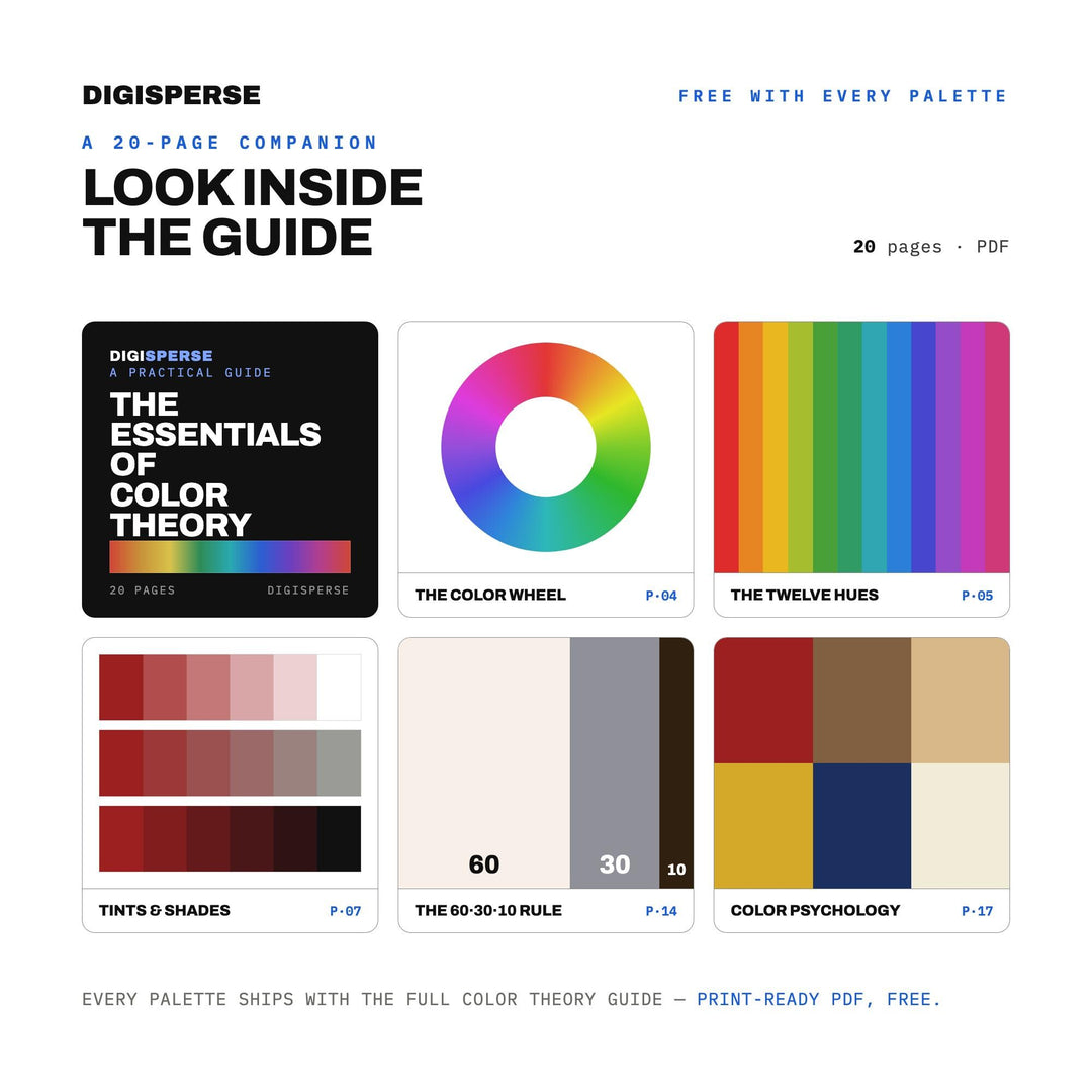 Founding Era Portrait Color Palette | 30 Colors | Hex RGB CMYK | Procreate Swatches + ASE | Digital Download