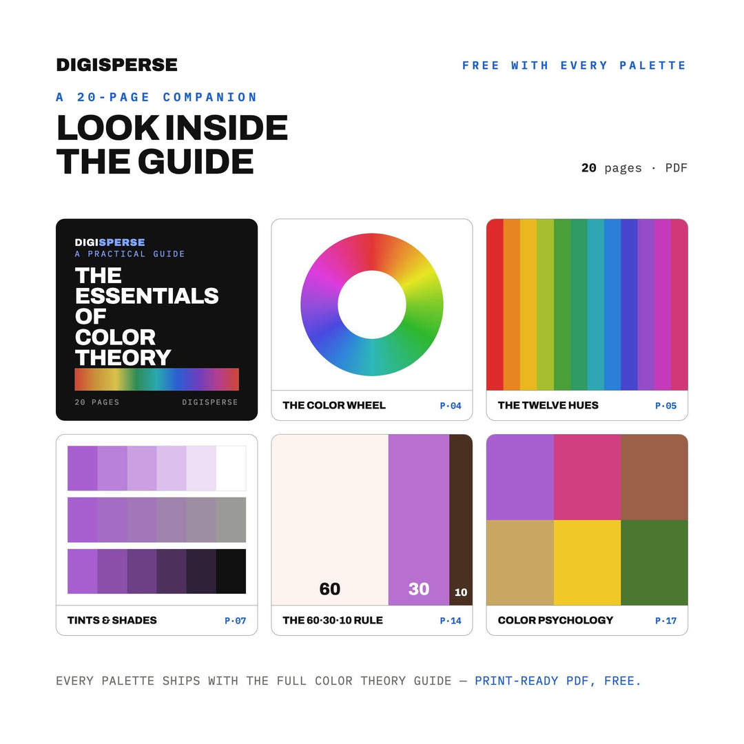 Desert Bloom Color Palette | 30 Procreate Swatches, HEX, RGB, CMYK (Digital Download)