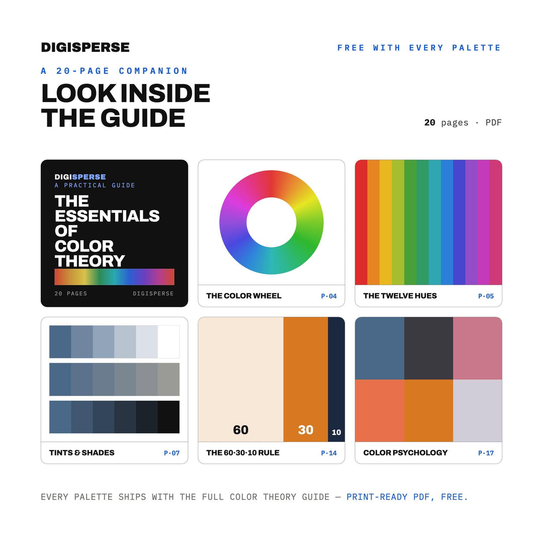 Dock at Dusk Color Palette | 30 Moody Twilight Hues (Digital Download)