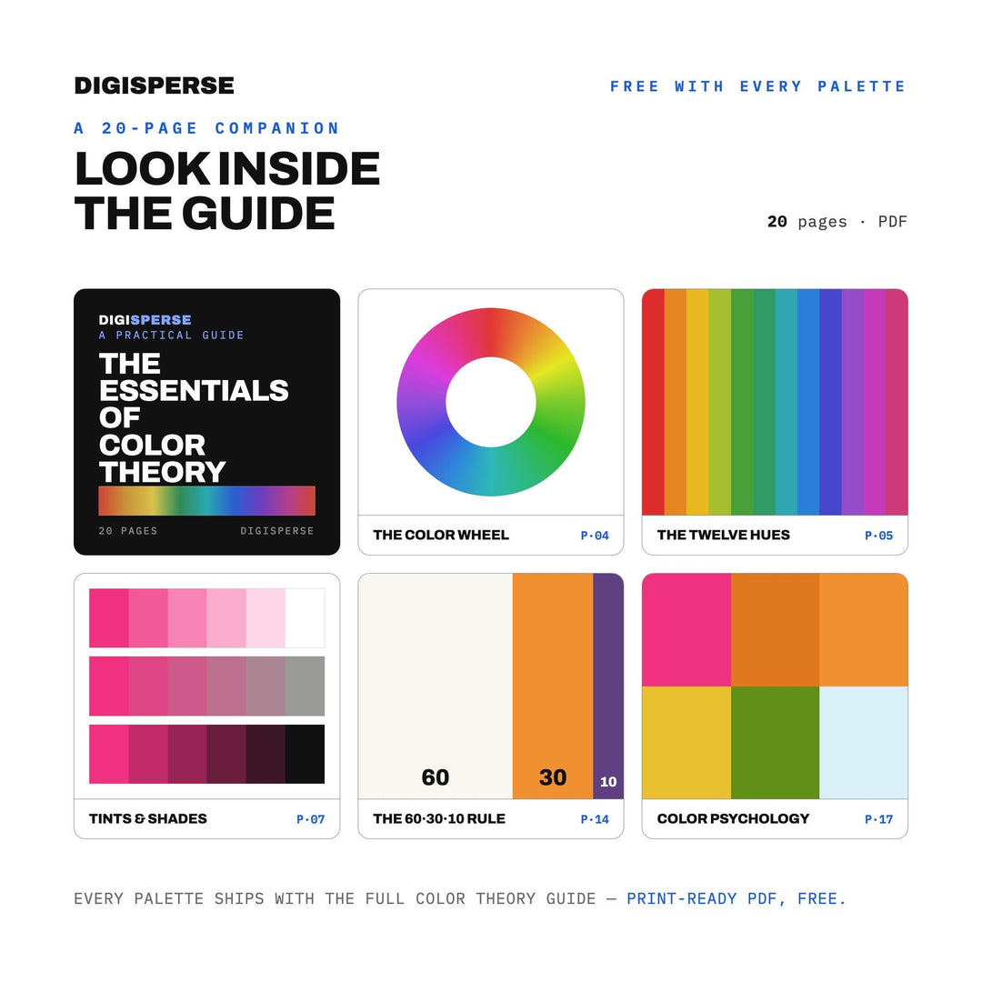 Mango Margarita Color Palette | 30 Colors | Hex RGB CMYK | Procreate Swatches + ASE | Digital Download