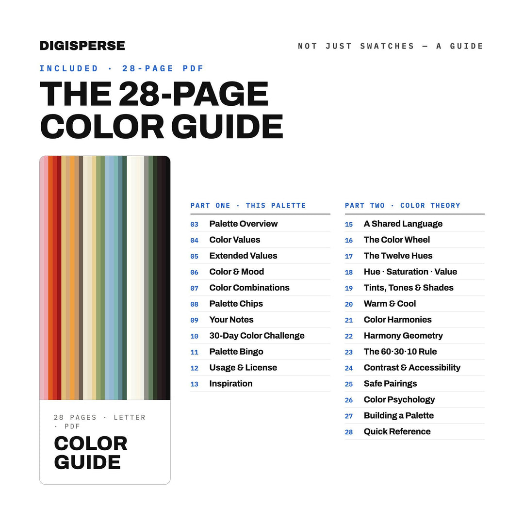 Film Grain Diary Color Palette | 30 Analog Tones, Procreate, ASE (Digital Download)