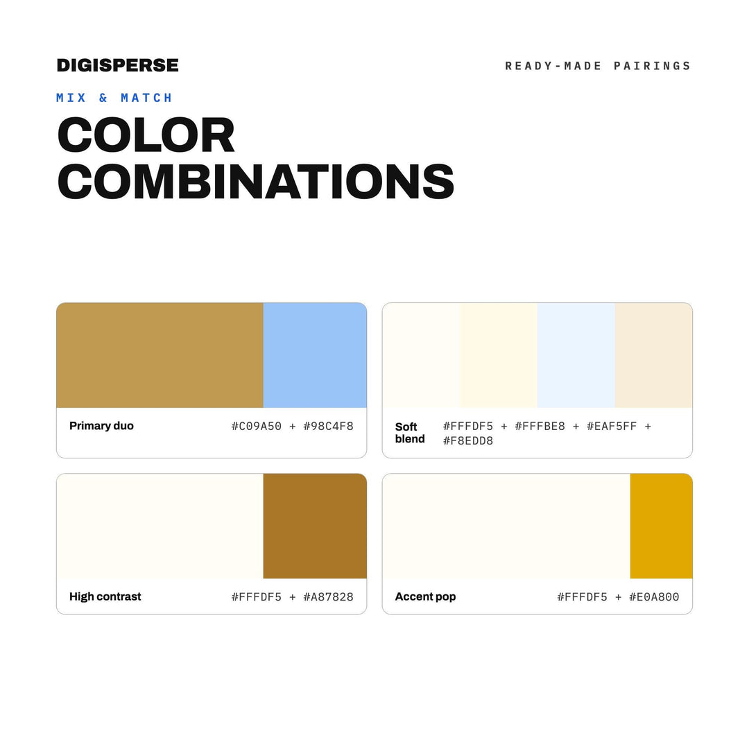 Butter Yellow Summer Color Palette | 30 Colors | Hex RGB CMYK | Procreate Swatches + ASE | Digital Download
