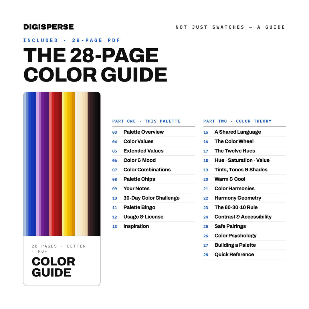 Musical Theater Color Palette | 30 Colors, Hex, RGB, CMYK (Digital Download)