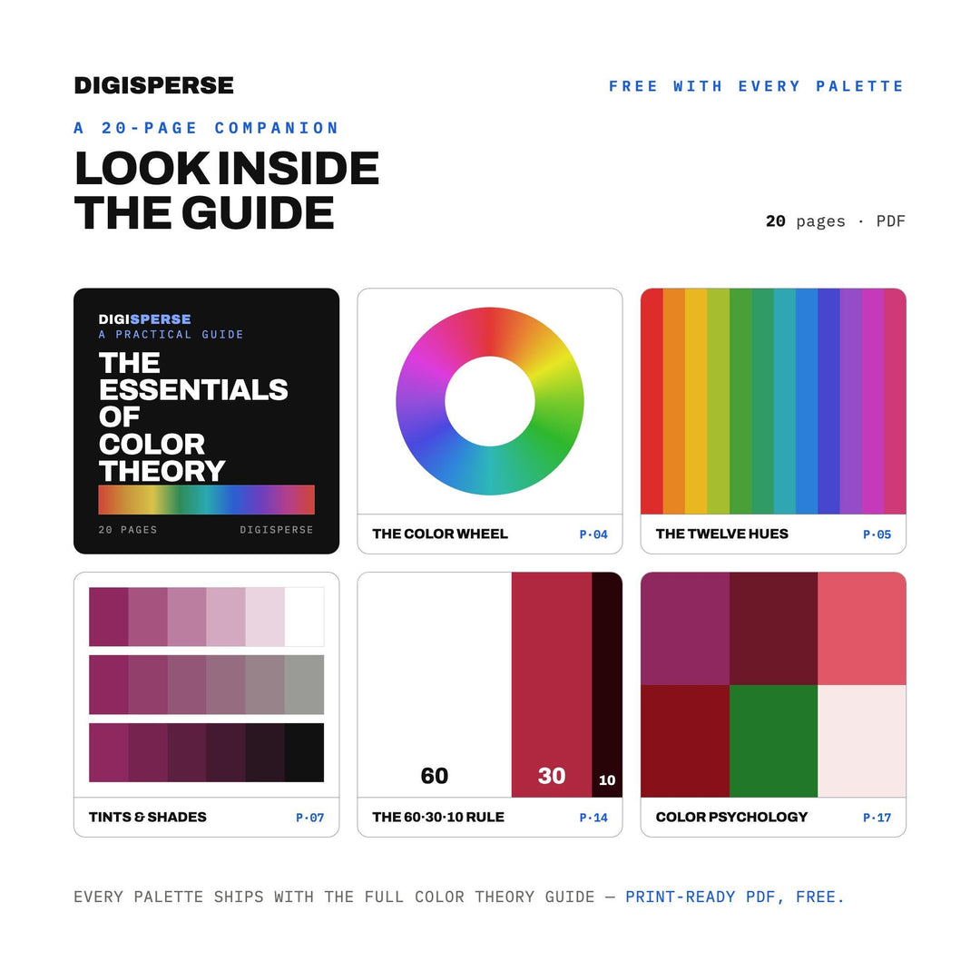 Garnet Color Palette | 30 Deep Red Shades, HEX, RGB, CMYK, Procreate (Digital Download - ase)