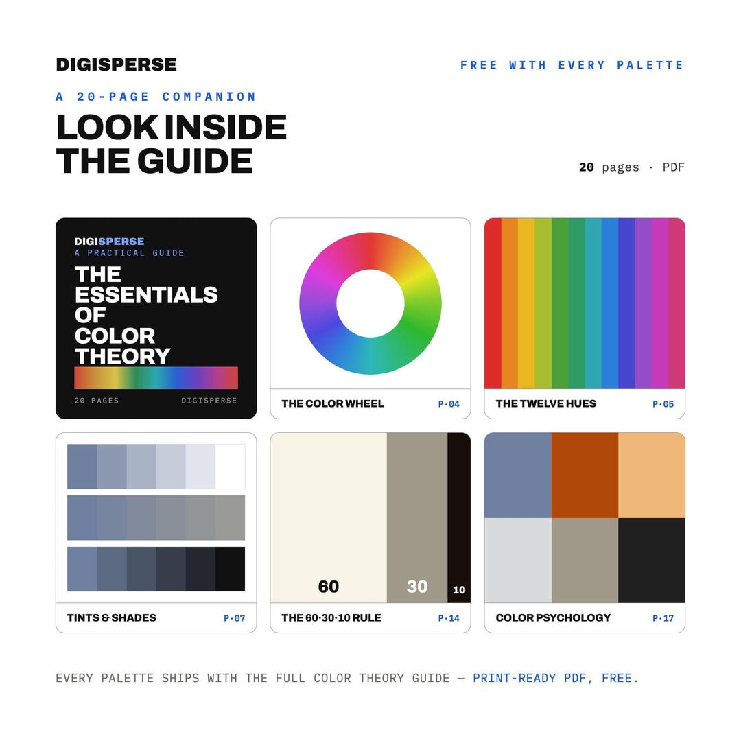 Dad Garage Retro Color Palette | 30 Procreate Swatches, ASE (Digital Download)