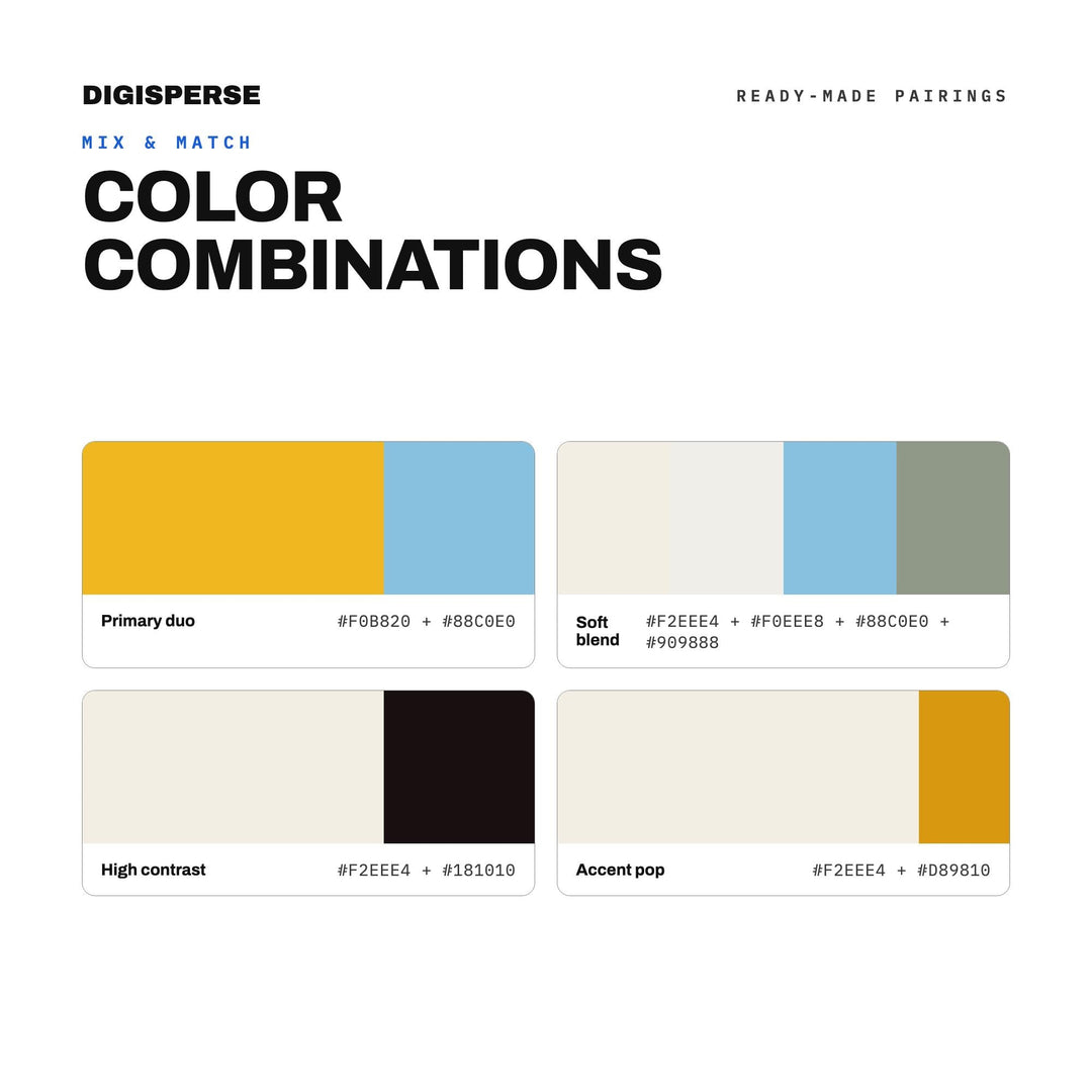 Sunflower Patch July Color Palette | 30 Colors | Hex RGB CMYK | Procreate Swatches + ASE | Digital Download