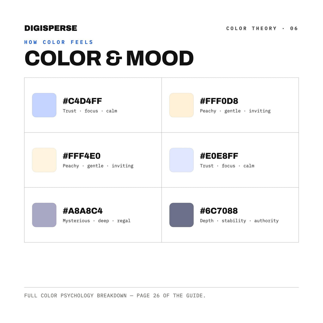 Light and Space Color Palette | 30 Procreate Swatches, HEX, RGB, CMYK (Digital Download)