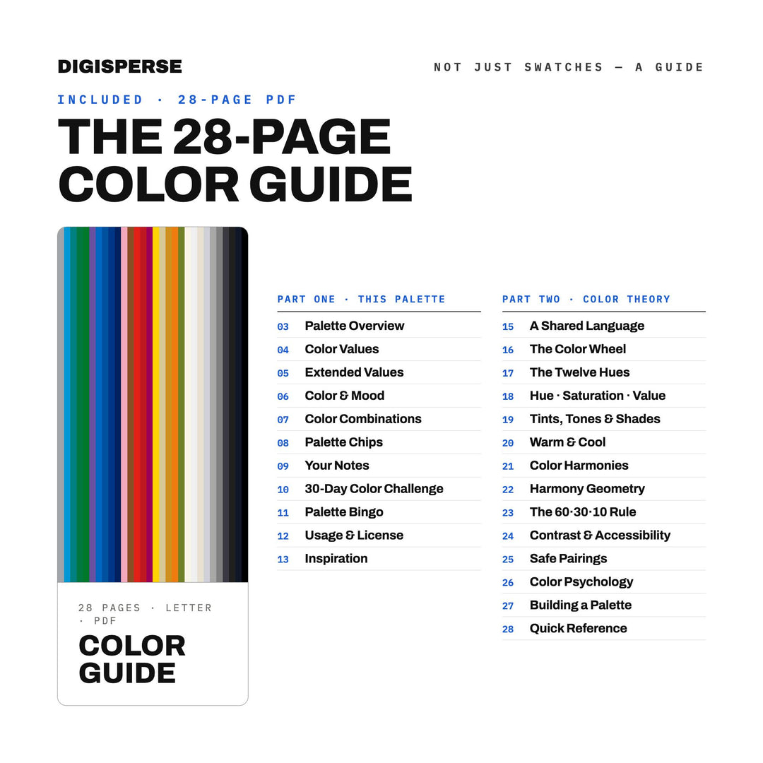 Transit Map Color Palette | 30 Curated Colors, Hex RGB CMYK (Digital Download)