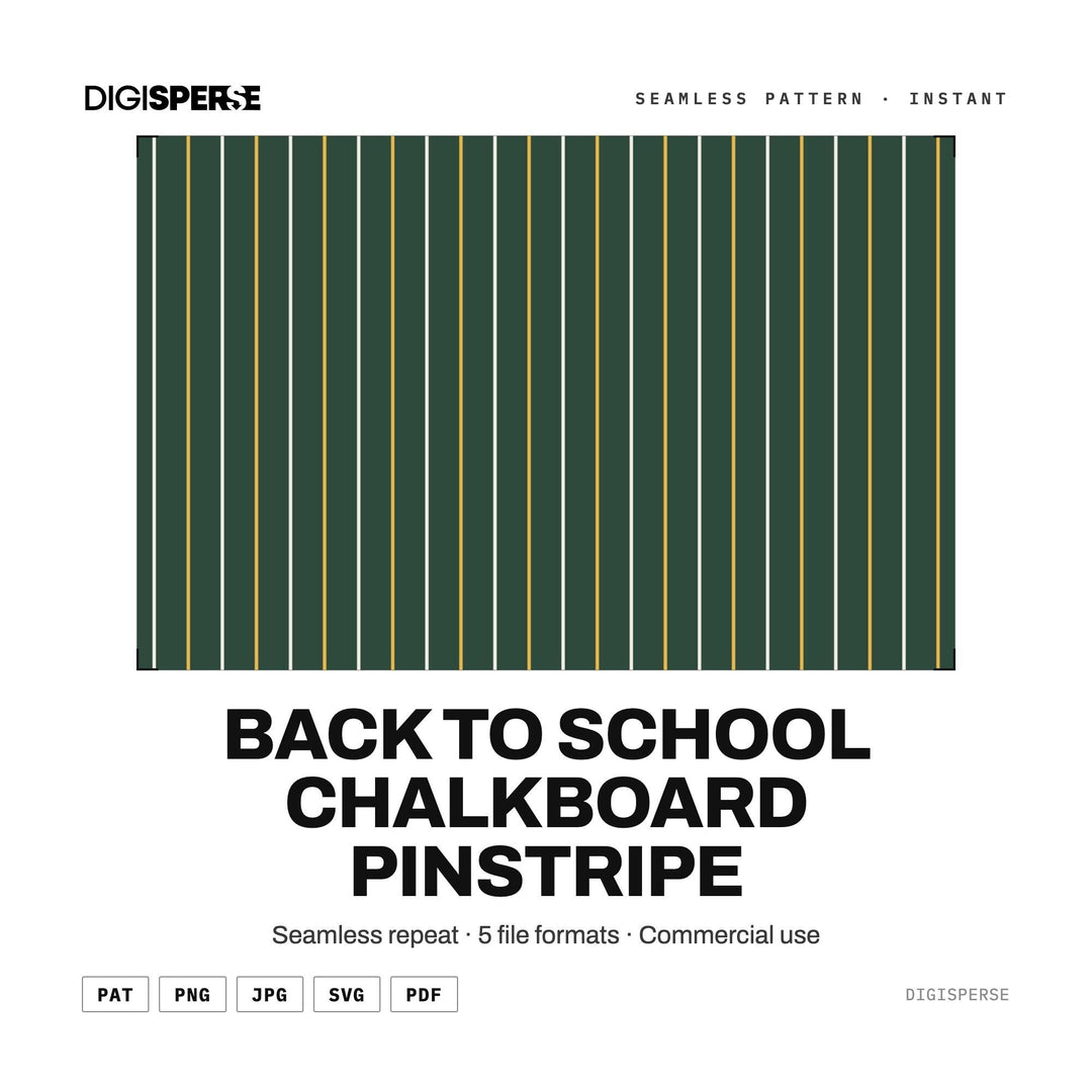 Back to School Notebook Pinstripe Seamless Pattern Digital Paper PNG SVG PDF