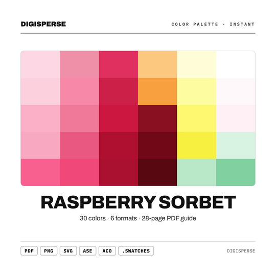 Raspberry Sorbet color palette — main preview