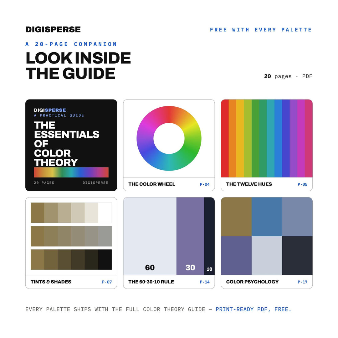 Blue Ridge Mountains Color Palette | 30 Procreate Swatches, ASE Guide (Digital Download)