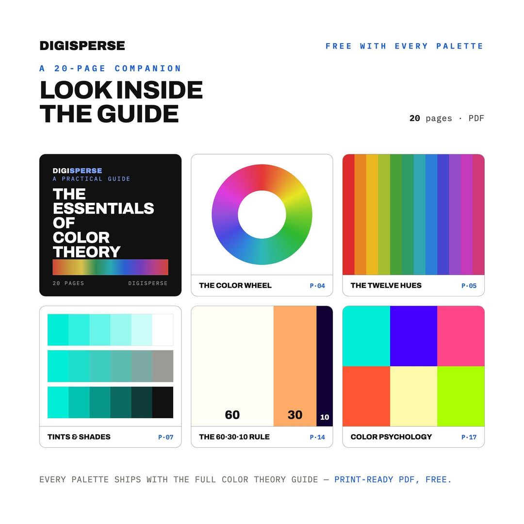 Delirious Joy Color Palette | 30 Colors | Hex RGB CMYK | Color Guide | Procreate Swatches + ASE | Digital Download