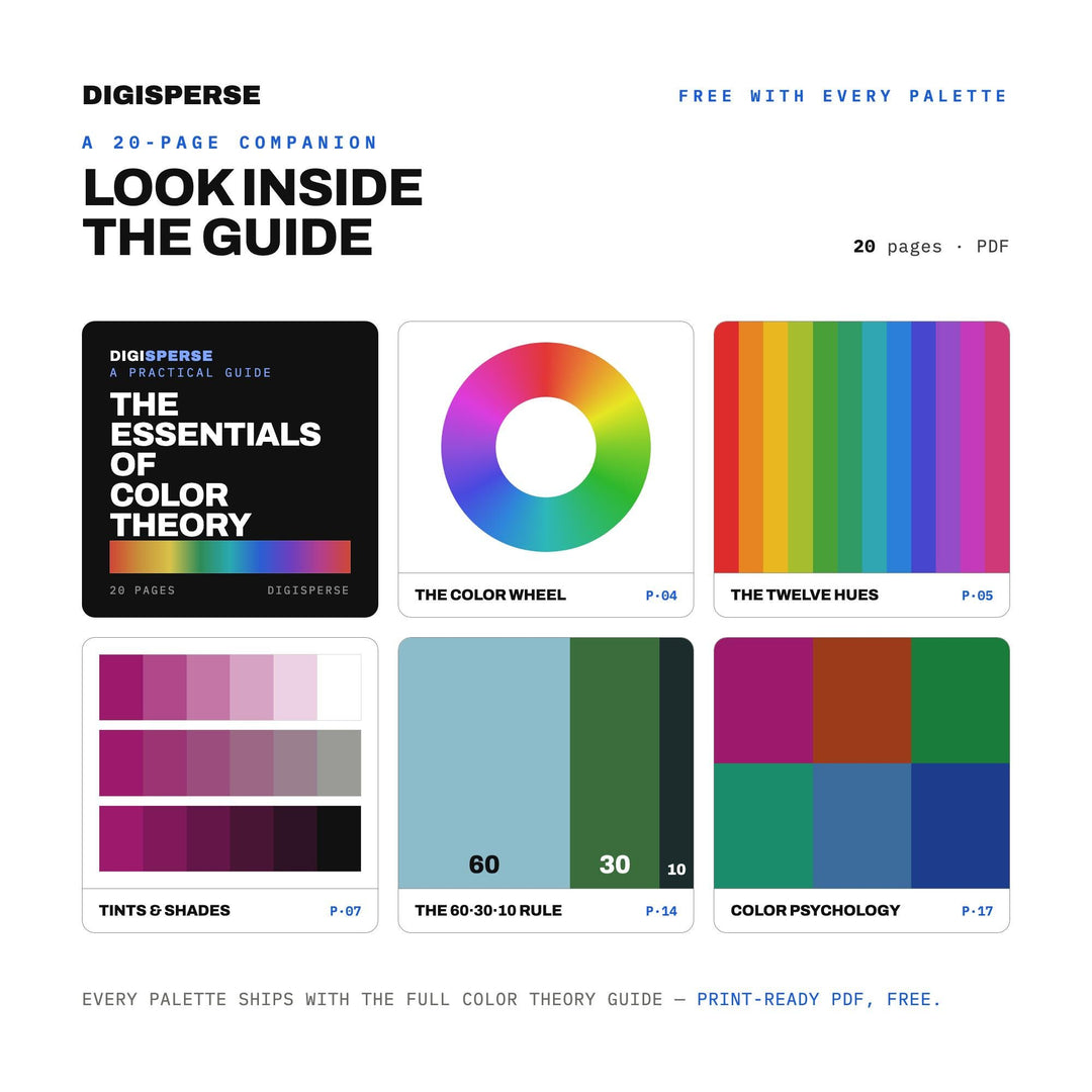 Jewel Tones Color Palette | 30 Procreate Swatches, HEX RGB CMYK Guide (Digital Download)