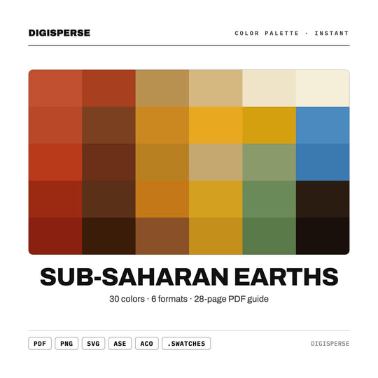 Sub-Saharan Earths color palette — main preview