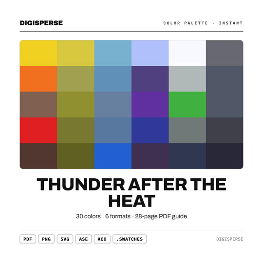 Thunder After the Heat color palette — main preview