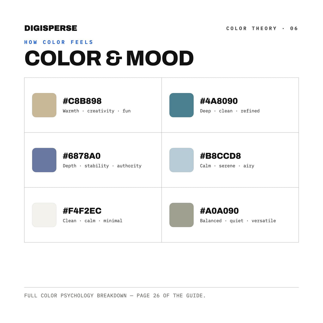 Dead Sea Salt Flat Color Palette | 30 Colors | Hex RGB CMYK | Color Guide | Procreate Swatches + ASE | Digital Download