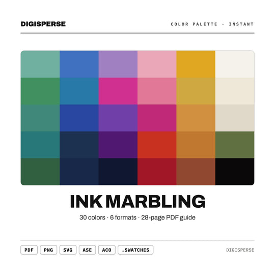 Ink Marbling color palette — main preview