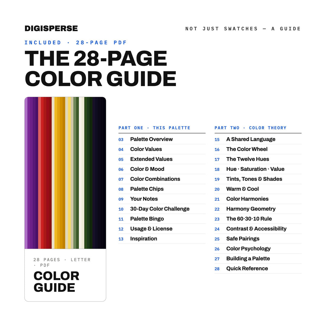 Dark Fantasy Color Palette | 30 Hex RGB CMYK Swatches (Digital Download)