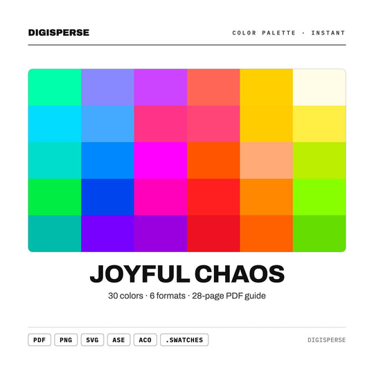 Joyful Chaos color palette — main preview