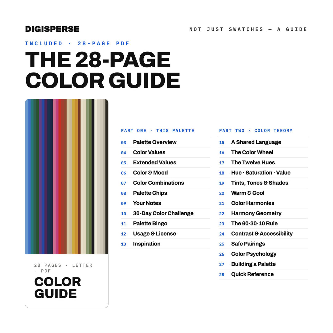 Bold Ink Color Palette for Linocut Block Print Art and Craft Studio Branding, 30 Hand Carved Hues, Procreate Swatches