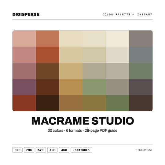Macrame Studio color palette — main preview