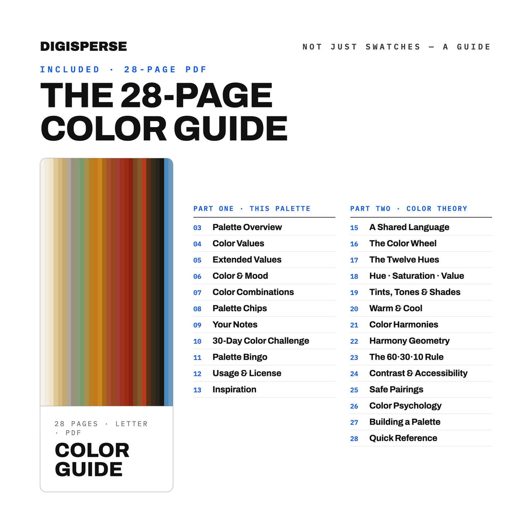 Indigenous Earths Color Palette | 30 Procreate Swatches, HEX, RGB, CMYK (Digital Download)