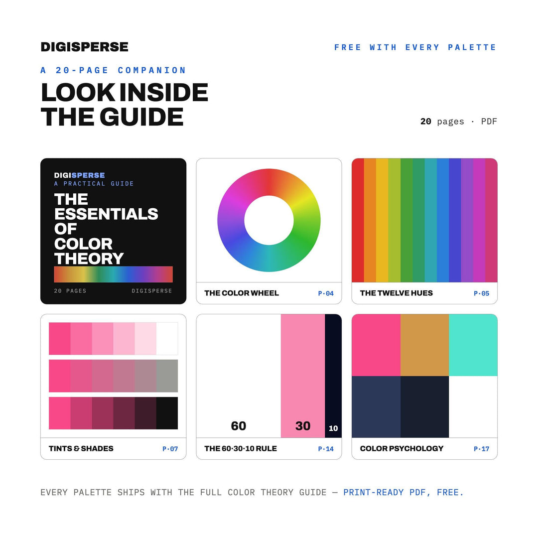 Havana Nights Color Palette | 30 Procreate Swatches, HEX, RGB, CMYK (Digital Download)
