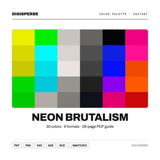 Neon Brutalism color palette — main preview