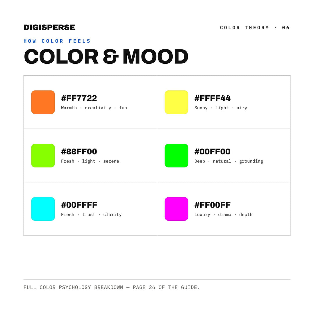 Rave Culture Color Palette | 30 Colors | Hex RGB CMYK | Color Guide | Procreate Swatches + ASE | Digital Download