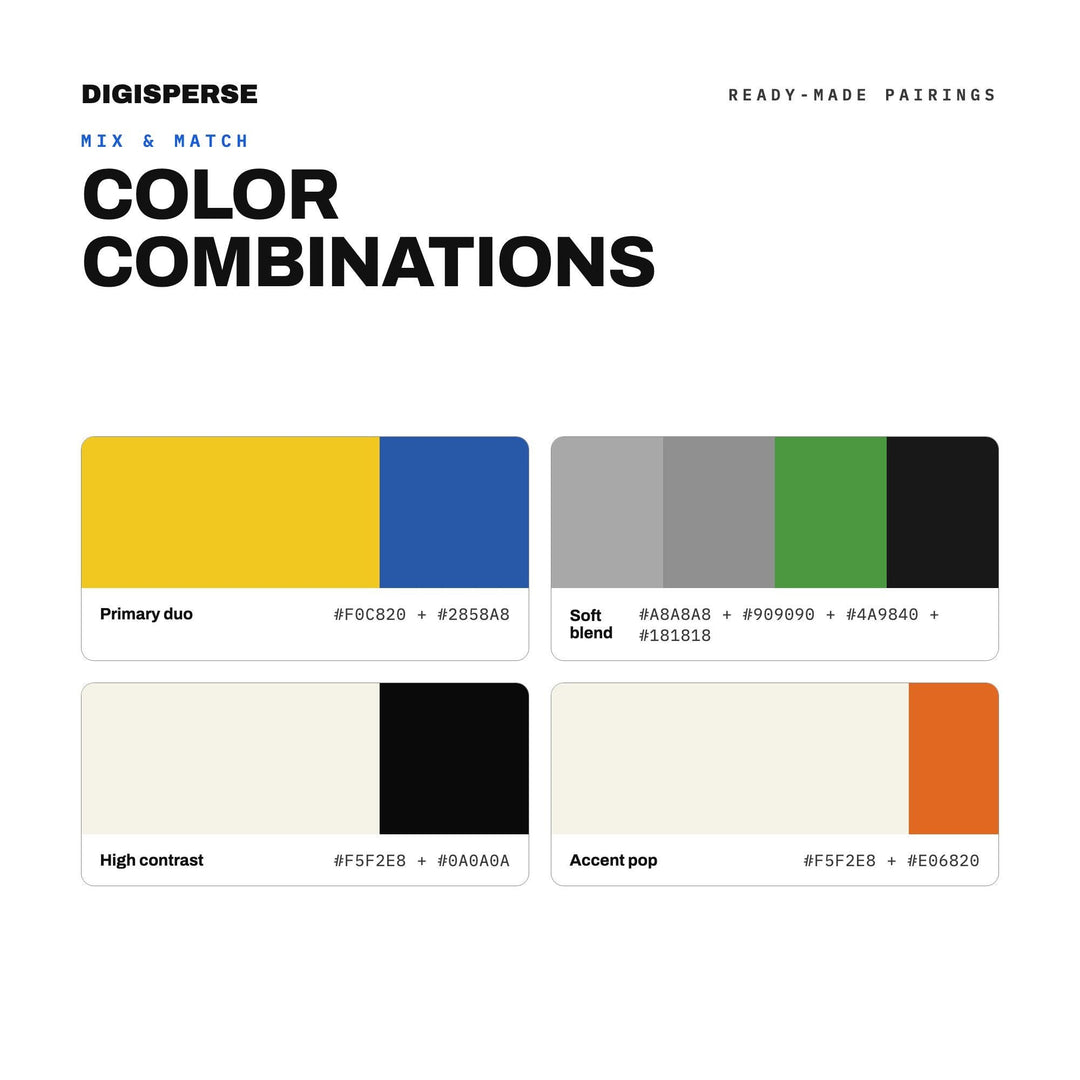 Absurd Collage Color Palette for Anti Art Zine Design and Punk Branding, 30 Dada Chaos Hues, Procreate Swatches, Hex Codes
