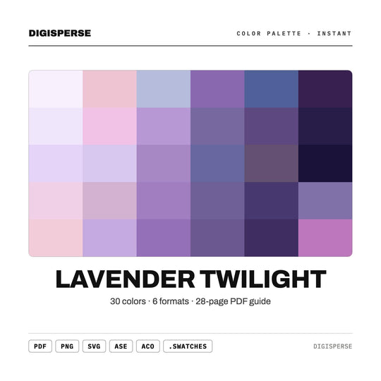 Lavender Twilight color palette — main preview